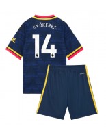 Arsenal Viktor Gyokeres #14 Bortedraktsett Barn 2026-27 Korte ermer (+ bukser)
